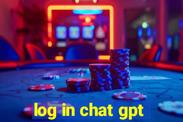 log in chat gpt